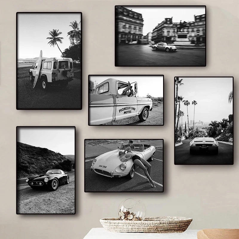 Affiche en toile PHOTO CARS
