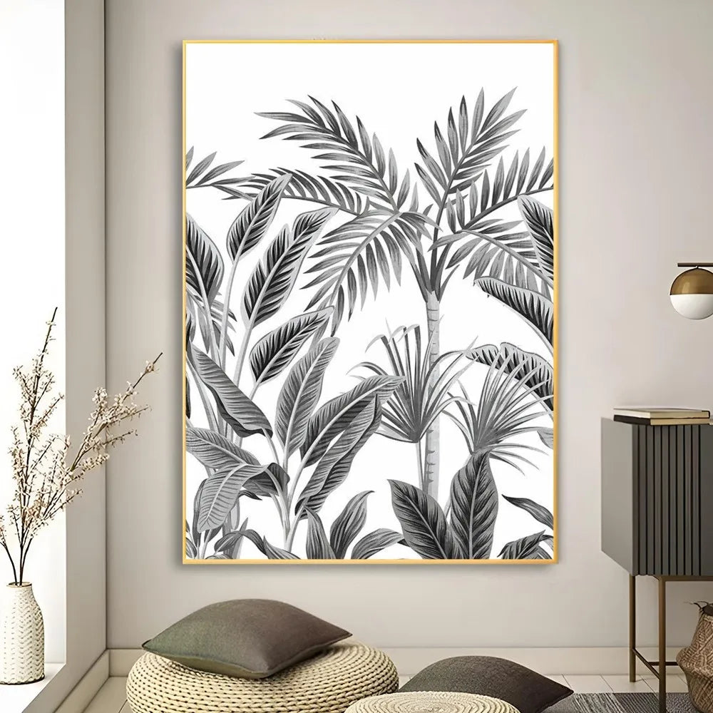 Affiche en toile noir et blanc PALMERS