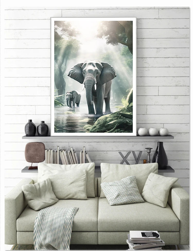 Affiche en toile FORET TROPICALE ANIMAL