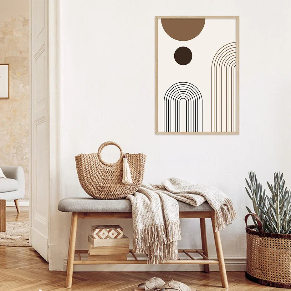 Set de 3 affiches en toile abstraite ARCHY
