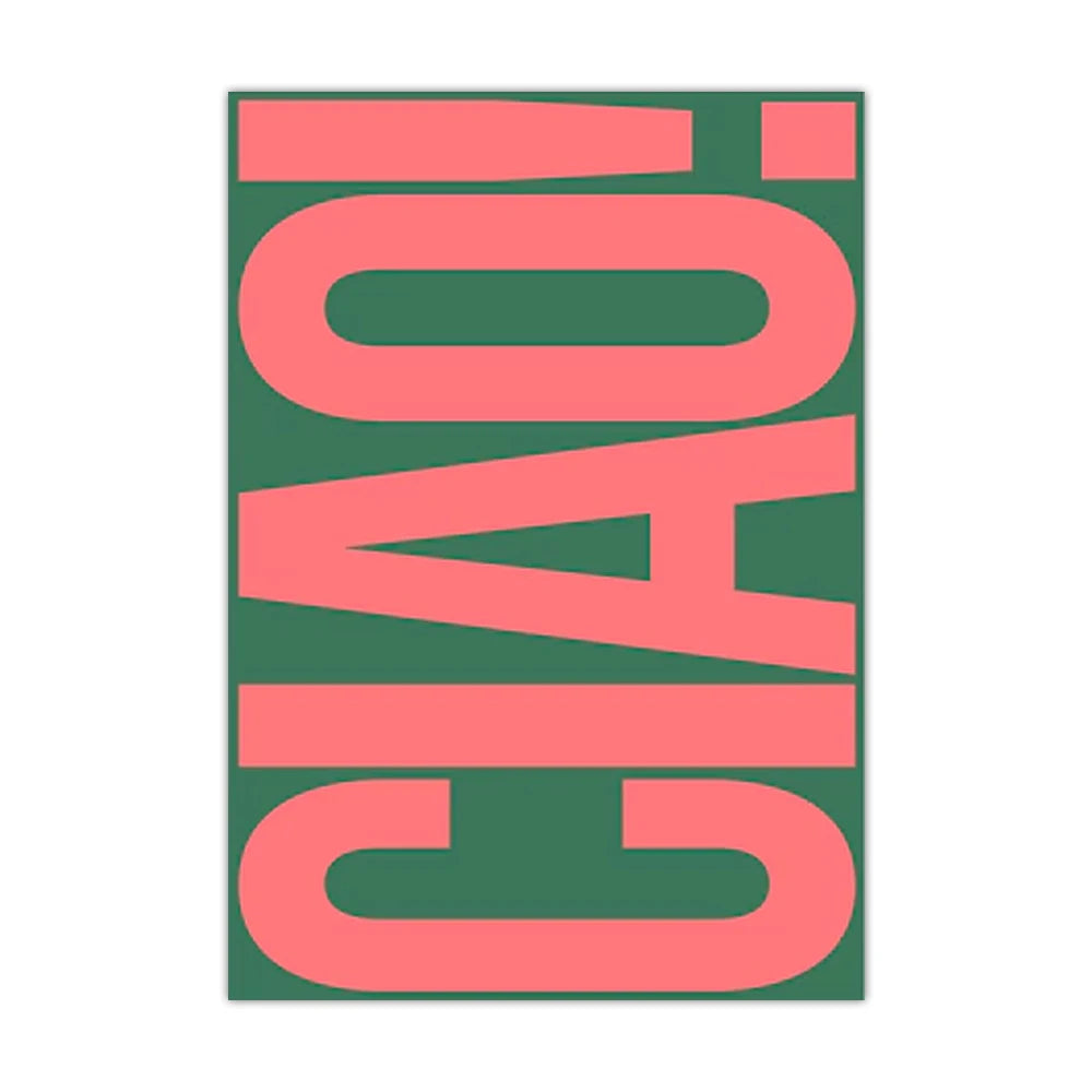 Affiche en toile CIAO