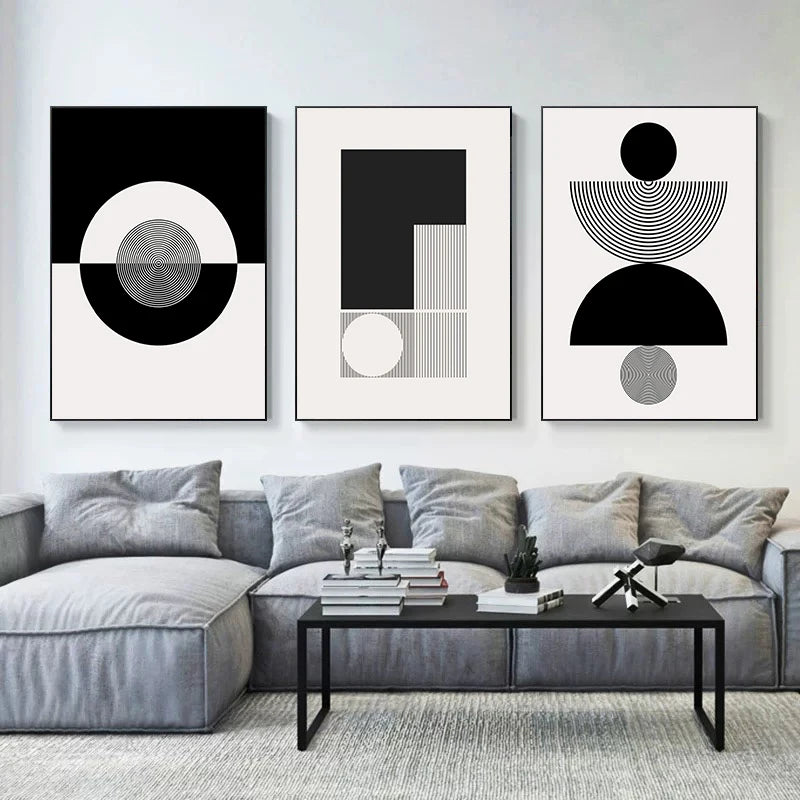 Affiche en toile "NOIR ET BLANC"