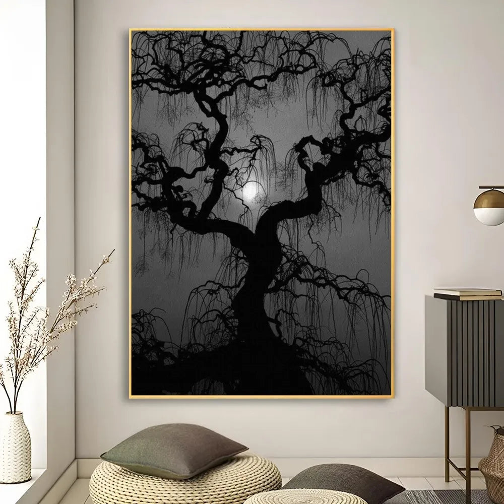 Affiche en toile noir et blanc PALMERS