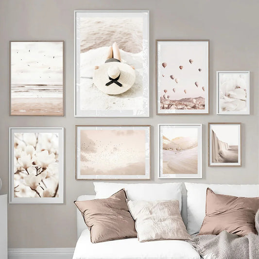 Affiche en toile BEIGE BEACH