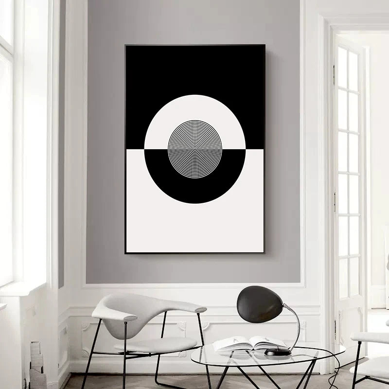 Affiche en toile "NOIR ET BLANC"
