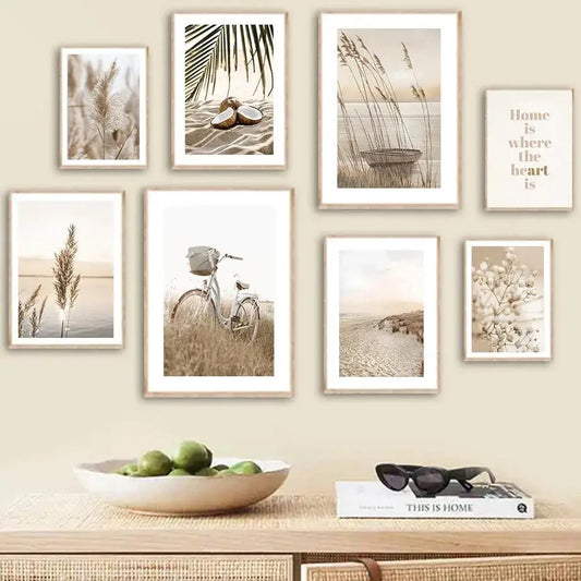 Affiche en toile BOHO NATURE BEIGE