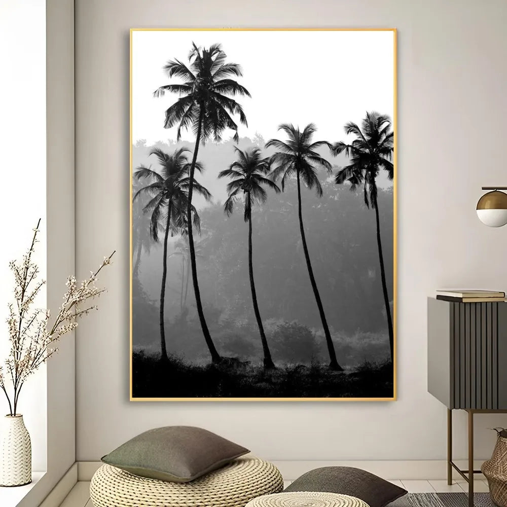 Affiche en toile noir et blanc PALMERS