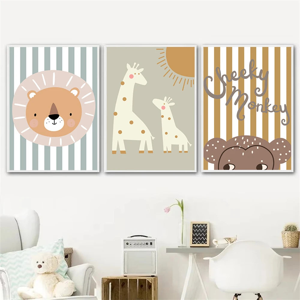 Set de 3 affiches en toile KIDS MIXTE