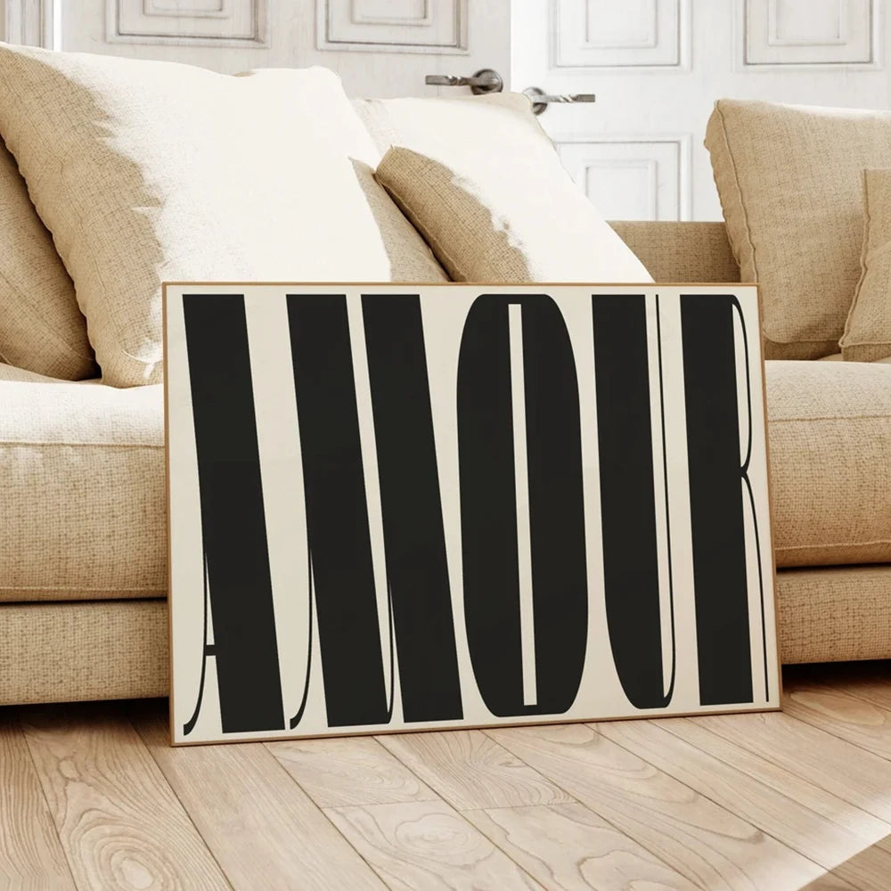 Affiche en toile AMOUR