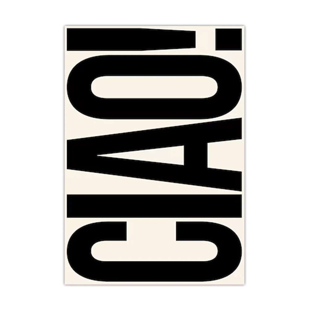 Affiche en toile CIAO