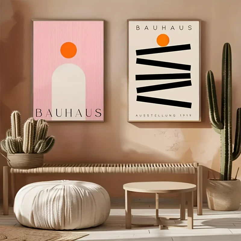 Set de 2 affiches en toile BAUHAUS DUO