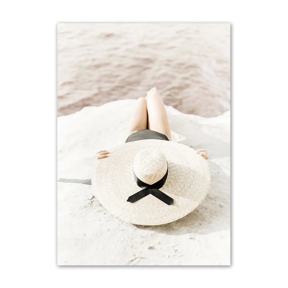 Affiche en toile BEIGE BEACH