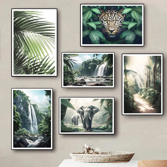 Affiche en toile FORET TROPICALE ANIMAL