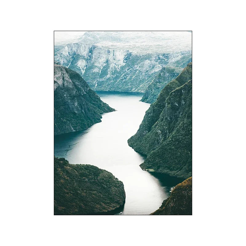 Affiche en toile PAYSAGE NORDIC