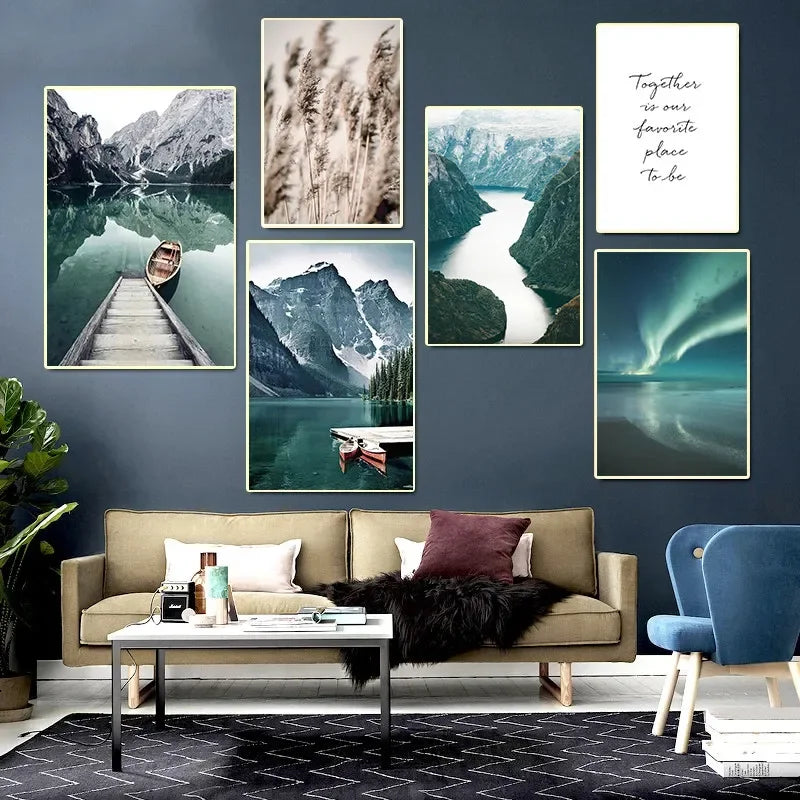 Affiche en toile PAYSAGE NORDIC