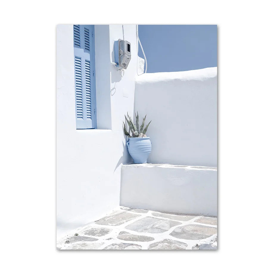 Affiche en toile GRECE SANTORIN