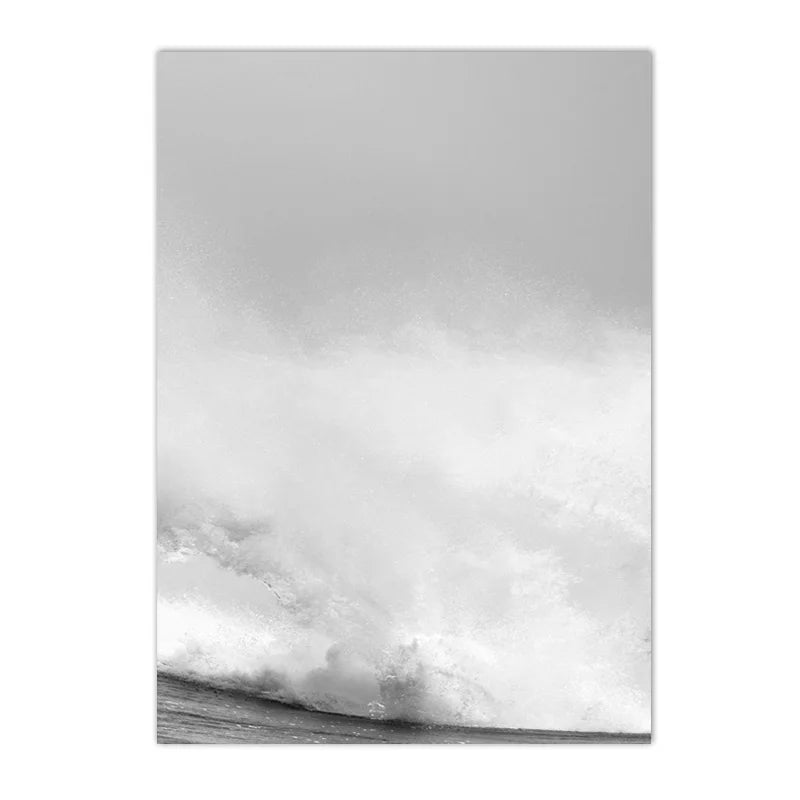 Set de 3 affiches en toile OCEAN WAVES