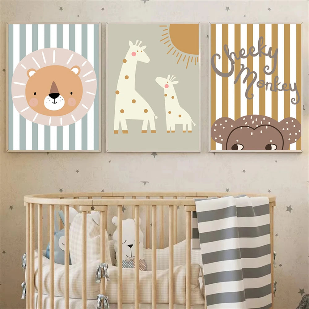 Set de 3 affiches en toile KIDS MIXTE