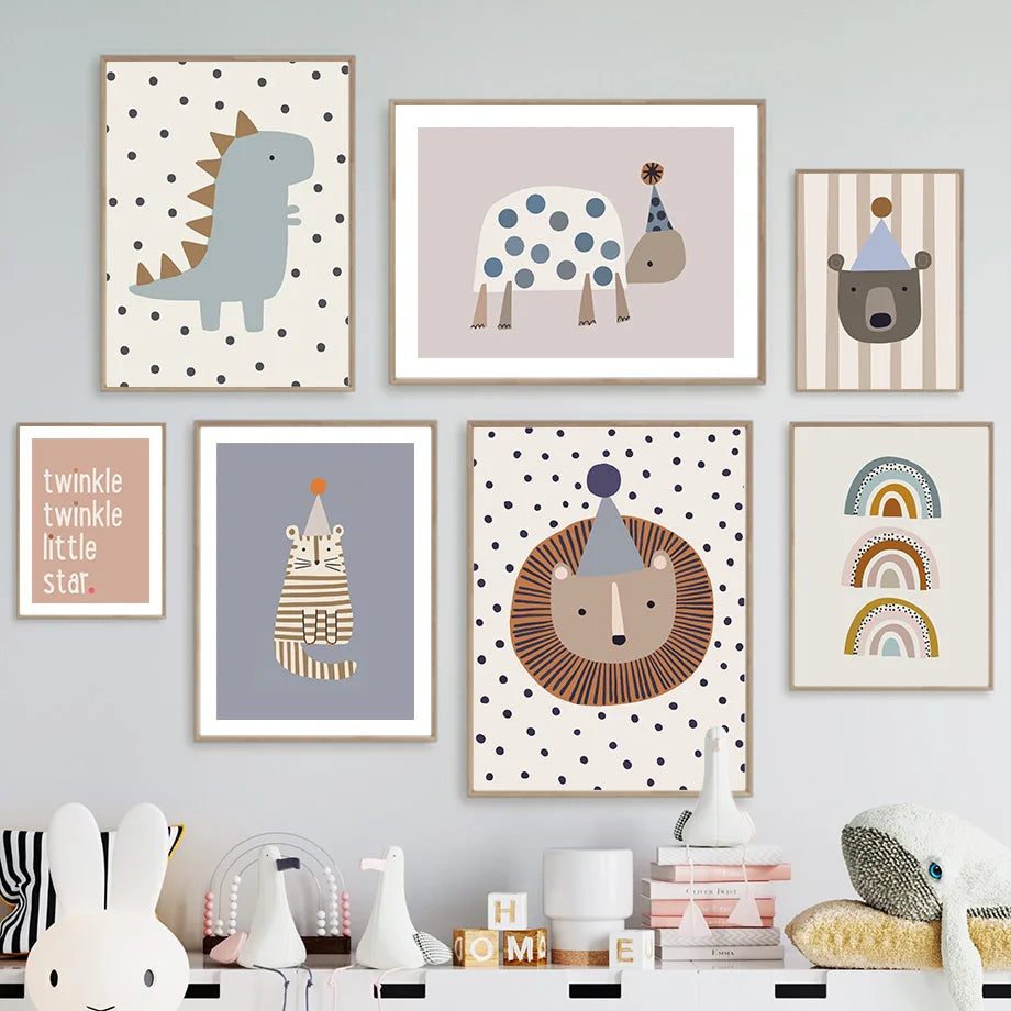 Affiche en toile "ANIMAUX"