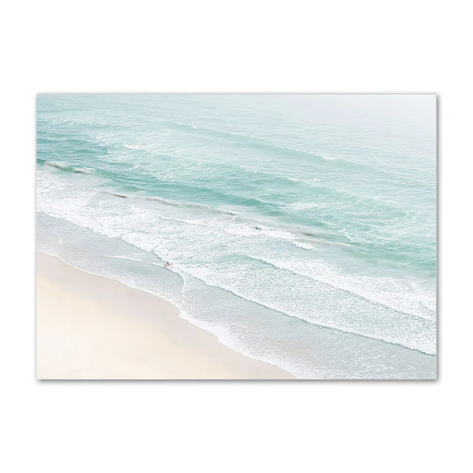 Affiche en toile SANTORINI BEACH