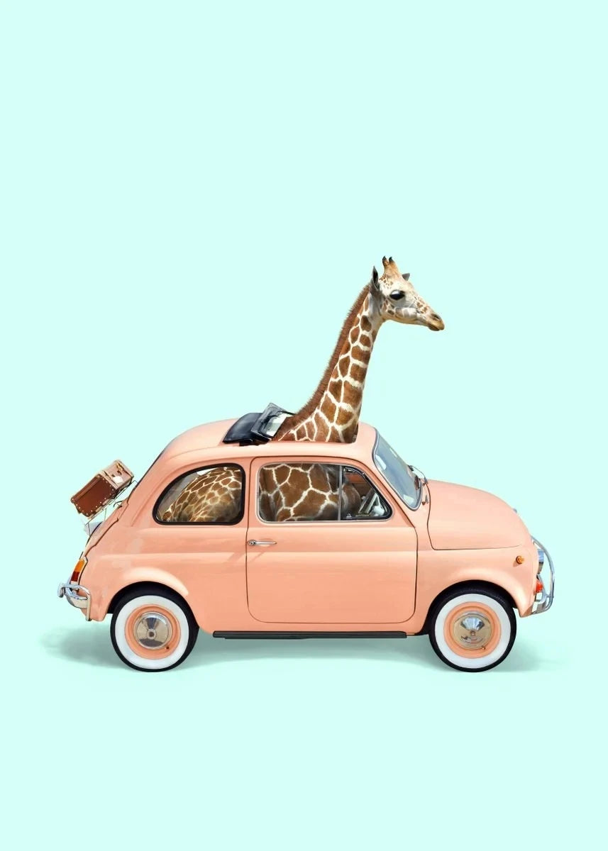 Affiche en toile "ANIMAUX EN FÊTE"