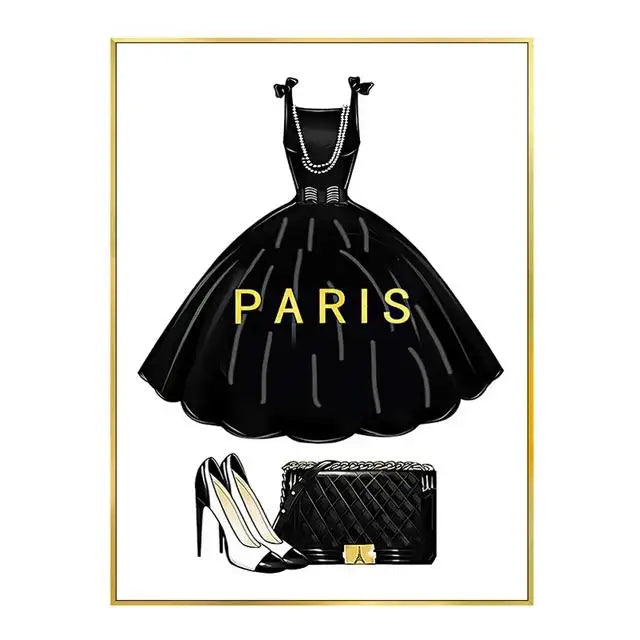 Affiche en toile PARIS LUXE