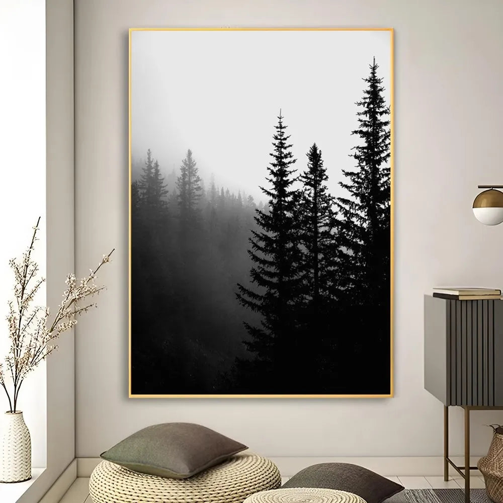 Affiche en toile noir et blanc PALMERS