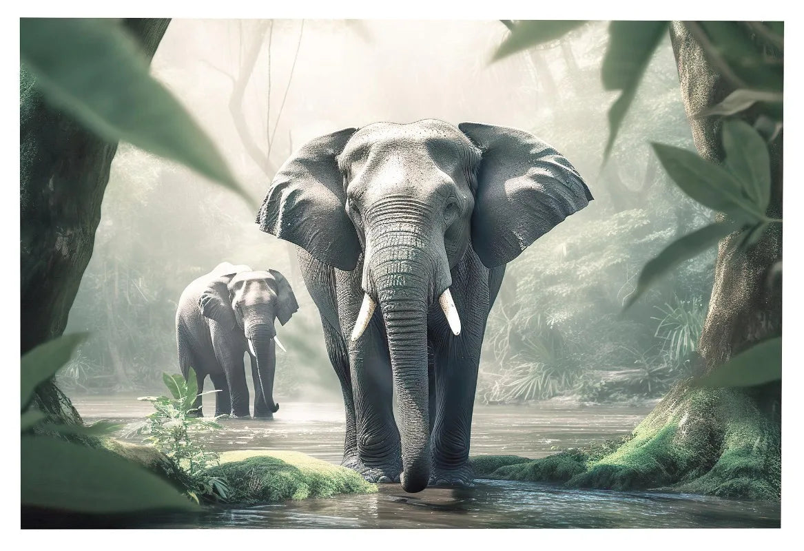 Affiche en toile FORET TROPICALE ANIMAL