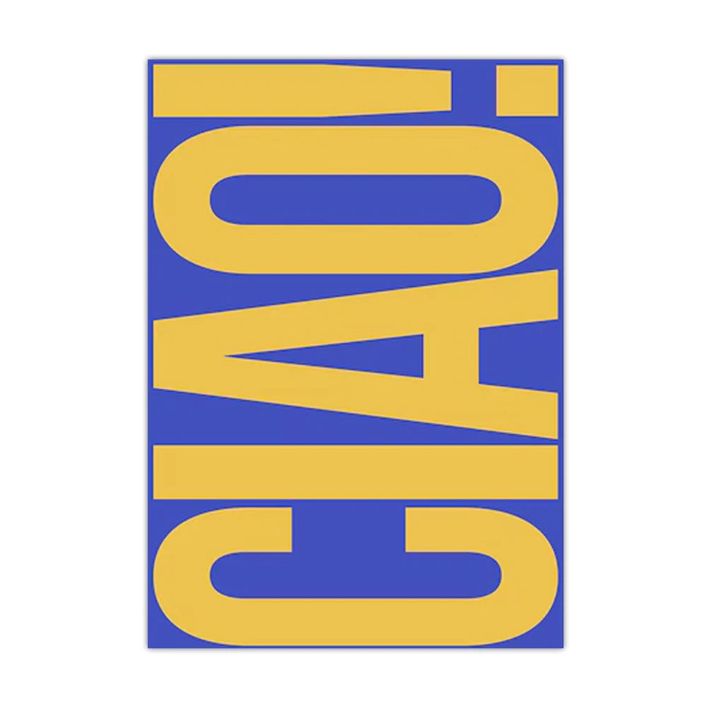 Affiche en toile CIAO