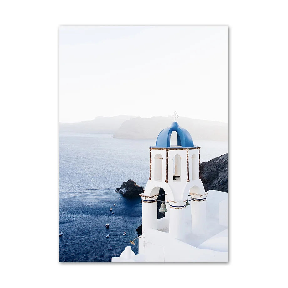 Affiche en toile GRECE SANTORIN