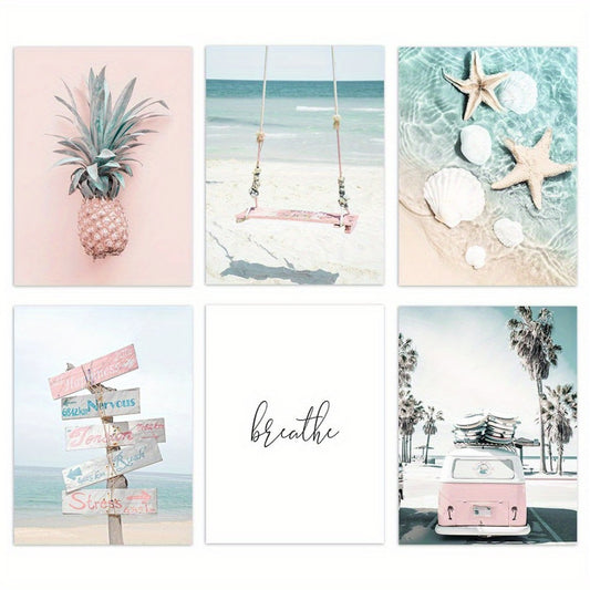 Set de 6 affiches SUMMER BEACH