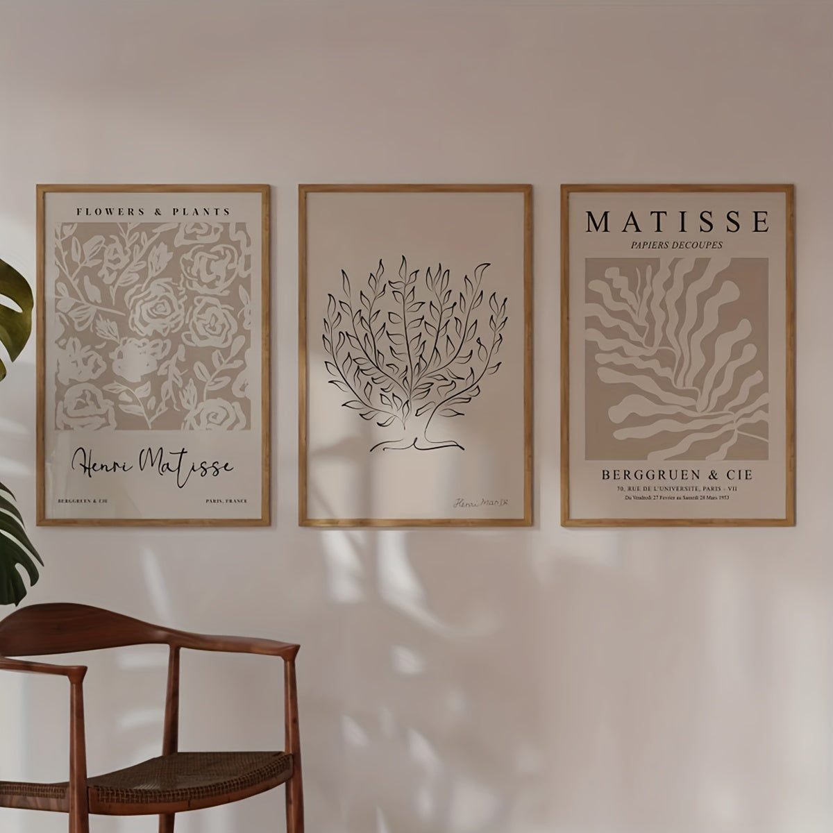 Set de 3 affiches en toile MATISSE