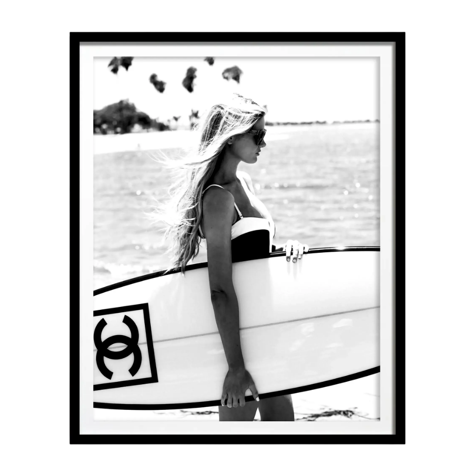 Affiche en toile SURF CHANEL