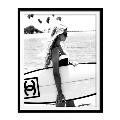 Affiche en toile SURF CHANEL