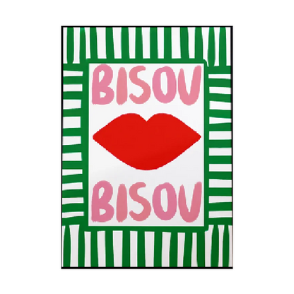 Affiche en toile BISOU BISOU