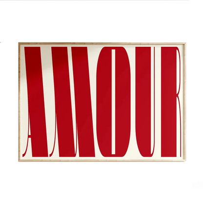 Affiche en toile AMOUR