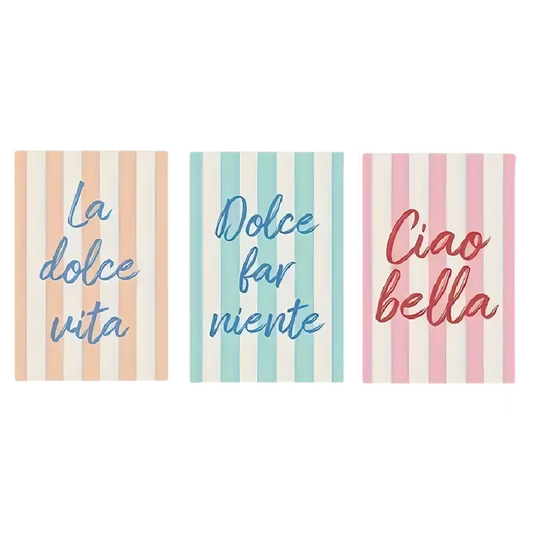 Affiche en toile DOLCE VITA & CIAO BELLA