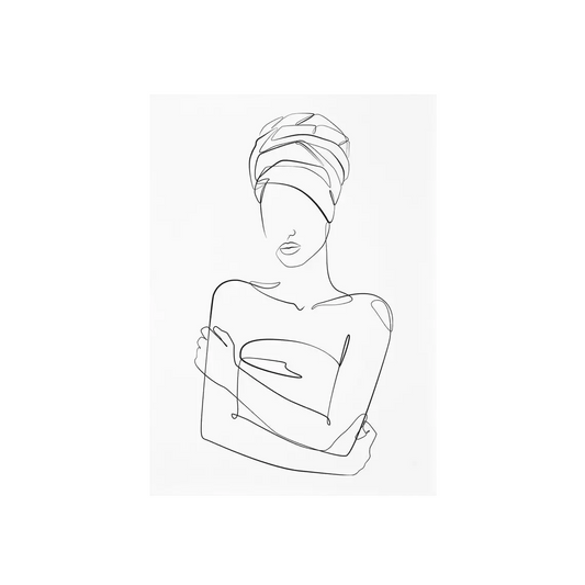 Affiche en toile abstraite SCANDI WOMAN