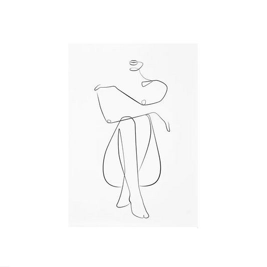 Affiche en toile abstraite SCANDI WOMAN