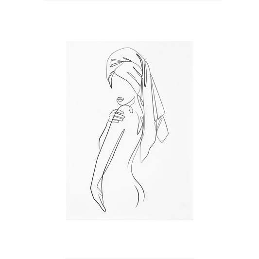 Affiche en toile abstraite SCANDI WOMAN