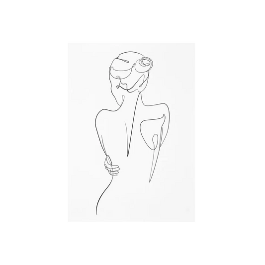 Affiche en toile abstraite SCANDI WOMAN