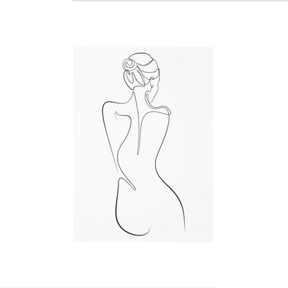 Affiche en toile abstraite SCANDI WOMAN