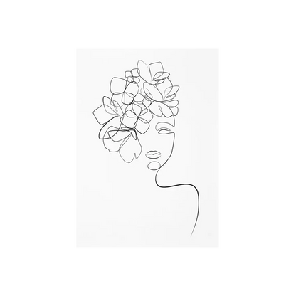 Affiche en toile abstraite SCANDI WOMAN