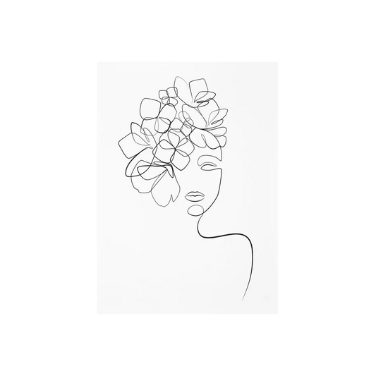 Affiche en toile abstraite SCANDI WOMAN