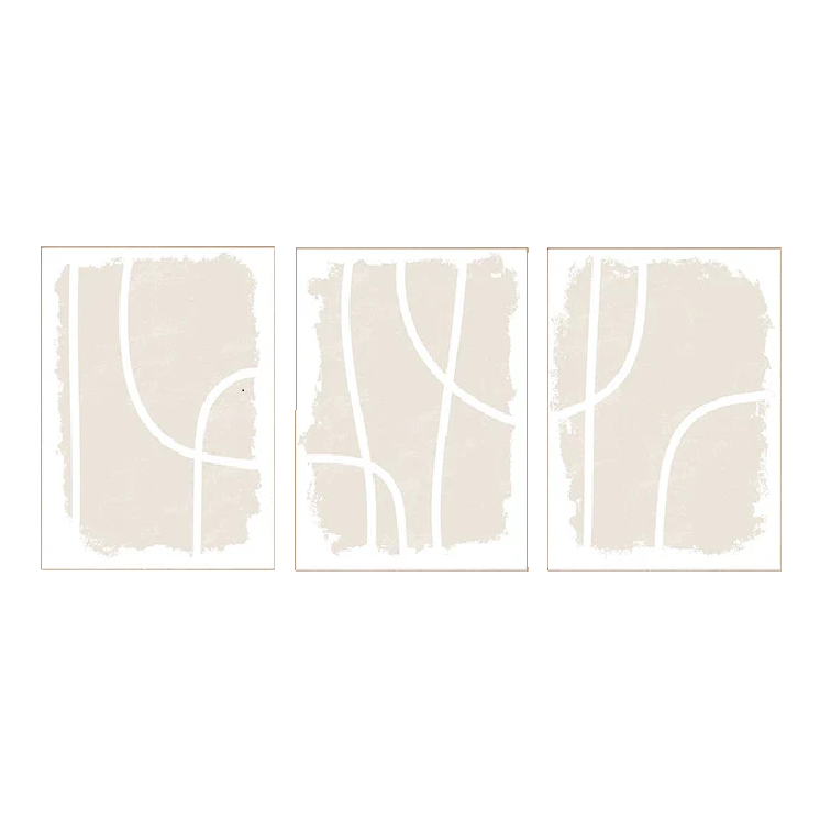 Affiche en toile abstraite NEUTRAL BEIGE