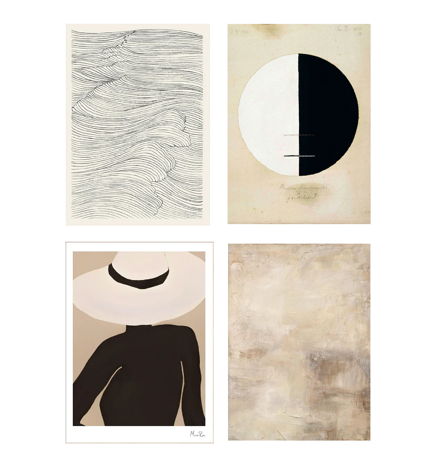 Affiche en toile abstraite MOON