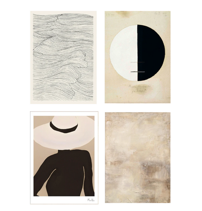 Affiche en toile abstraite MOON