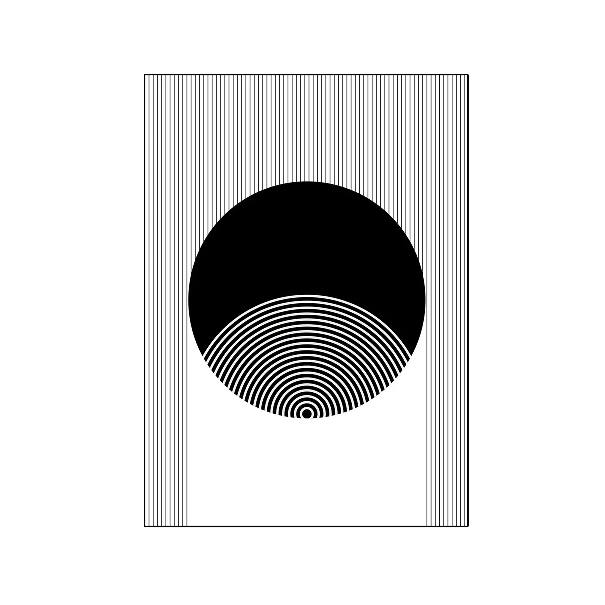 Affiche en toile "NOIR ET BLANC"