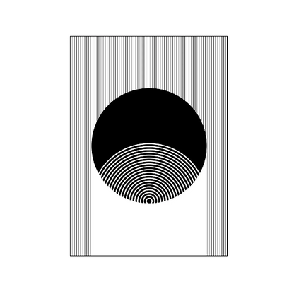 Affiche en toile "NOIR ET BLANC"