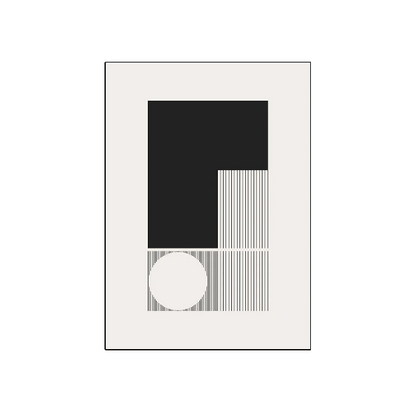 Affiche en toile "NOIR ET BLANC"